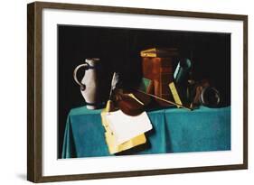 Tabletop with Violin-John Frederick Peto-Framed Giclee Print