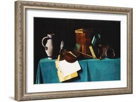 Tabletop with Violin-John Frederick Peto-Framed Giclee Print