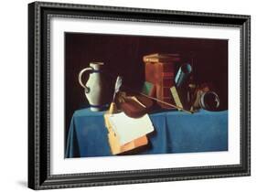 Tabletop with Violin-John Frederick Peto-Framed Giclee Print