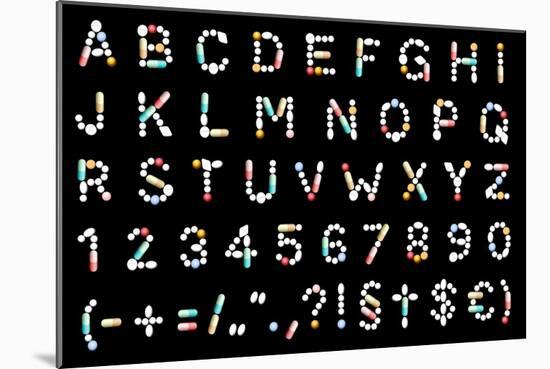 Tablets Alphabet-Peter Hermes Furian-Mounted Art Print