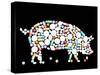 Tablets Pills Pig-Peter Hermes Furian-Stretched Canvas