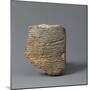 Tablette cunéiforme racontant le mythe de la création de l'homme-null-Mounted Giclee Print