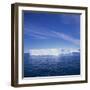 Tabular Iceberg in Blue Sea in Antarctica, Polar Regions-Geoff Renner-Framed Photographic Print