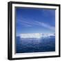 Tabular Iceberg in Blue Sea in Antarctica, Polar Regions-Geoff Renner-Framed Photographic Print