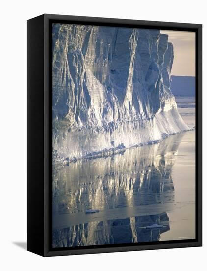 Tabular Iceberg in the Weddell Sea, Antarctica-Pete Oxford-Framed Stretched Canvas