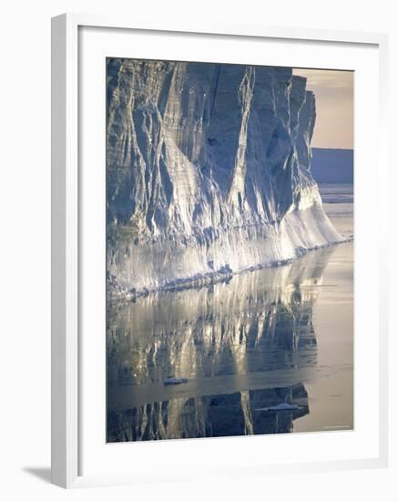 Tabular Iceberg in the Weddell Sea, Antarctica-Pete Oxford-Framed Photographic Print