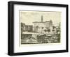 Tabularium and Back of Senatorial Palace, from the Forum-null-Framed Premium Giclee Print