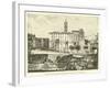 Tabularium and Back of Senatorial Palace, from the Forum-null-Framed Giclee Print