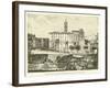 Tabularium and Back of Senatorial Palace, from the Forum-null-Framed Giclee Print