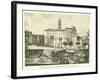 Tabularium and Back of Senatorial Palace, from the Forum-null-Framed Giclee Print