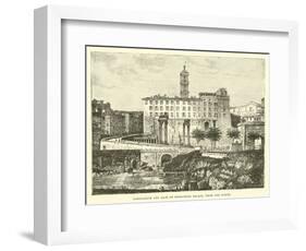 Tabularium and Back of Senatorial Palace, from the Forum-null-Framed Giclee Print