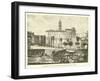 Tabularium and Back of Senatorial Palace, from the Forum-null-Framed Giclee Print