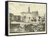 Tabularium and Back of Senatorial Palace, from the Forum-null-Framed Stretched Canvas