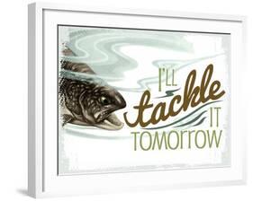 Tackle it Tomorrow 1-null-Framed Giclee Print