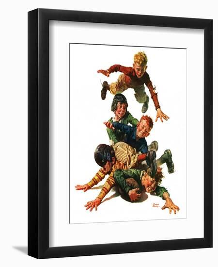 "Tackle,"November 13, 1926-Frederic Stanley-Framed Premium Giclee Print