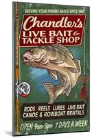 Tackle Shop - Vintage Sign-Lantern Press-Mounted Art Print