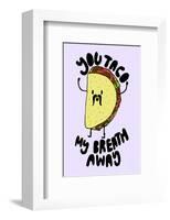 Taco My Breath Away - Tom Cronin Doodles Cartoon Print-Tom Cronin-Framed Giclee Print