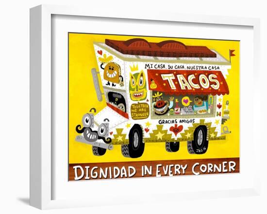 Taco Truck-Jorge R. Gutierrez-Framed Art Print