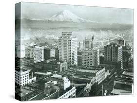 Tacoma Downtown Business District, 1930-Chapin Bowen-Stretched Canvas