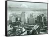 Tacoma Downtown Business District, 1930-Chapin Bowen-Framed Stretched Canvas