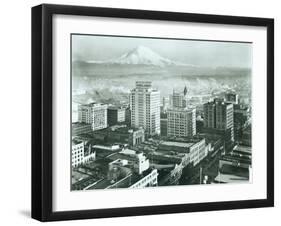 Tacoma Downtown Business District, 1930-Chapin Bowen-Framed Giclee Print