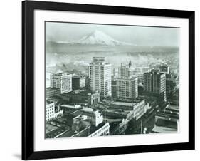 Tacoma Downtown Business District, 1930-Chapin Bowen-Framed Giclee Print