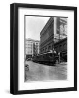 Tacoma Electric Interurban at Station, 1924-Asahel Curtis-Framed Premium Giclee Print