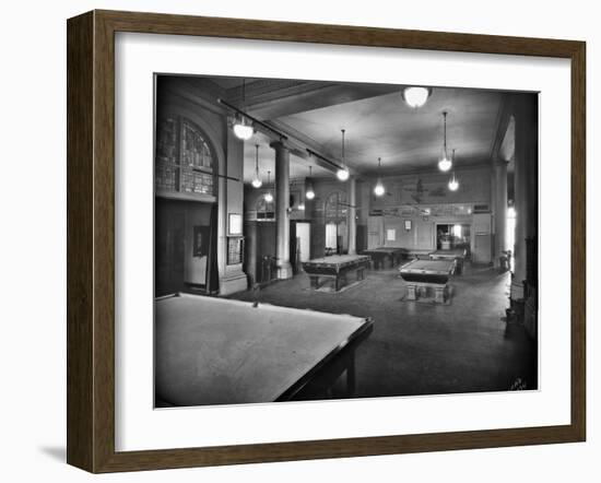 Tacoma Elks Club Billiard Room, 1925-Marvin Boland-Framed Giclee Print