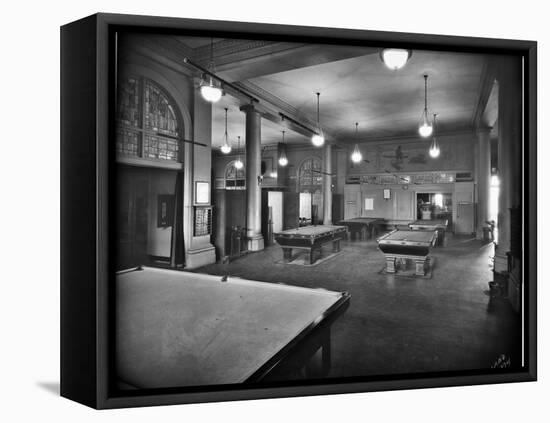 Tacoma Elks Club Billiard Room, 1925-Marvin Boland-Framed Stretched Canvas