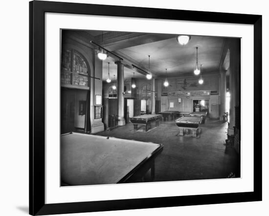 Tacoma Elks Club Billiard Room, 1925-Marvin Boland-Framed Giclee Print