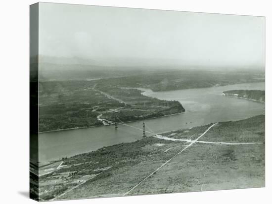 Tacoma Narrows Bridge (1940)-null-Stretched Canvas