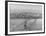 Tacoma Narrows Bridge from Gig Harbor Towards Tacoma, WA (ca. 1950)-null-Framed Giclee Print