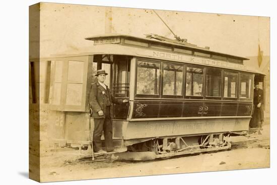 Tacoma Railway and Motor Company Street Car, North K Street Line (ca. 1899)-E.L. Gurnea-Stretched Canvas