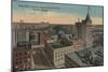 Tacoma, WA - Bird's Eye View of Downtown-Lantern Press-Mounted Premium Giclee Print