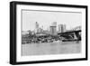 Tacoma, WA - Skyline View of Downtown Photograph-Lantern Press-Framed Art Print