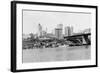 Tacoma, WA - Skyline View of Downtown Photograph-Lantern Press-Framed Art Print