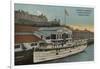 Tacoma, WA - View of Municipal Dock with Steamer-Lantern Press-Framed Art Print