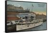 Tacoma, WA - View of Municipal Dock with Steamer-Lantern Press-Framed Stretched Canvas