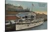 Tacoma, WA - View of Municipal Dock with Steamer-Lantern Press-Stretched Canvas