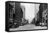 Tacoma, WA View of Pacific Avenue Photograph - Tacoma, WA-Lantern Press-Framed Stretched Canvas