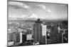 Tacoma, WA View of Rainier from Medical Arts Building Photograph - Tacoma, WA-Lantern Press-Mounted Premium Giclee Print