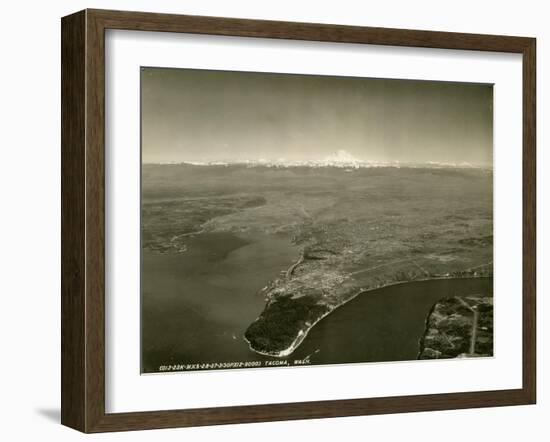 Tacoma, Washington, Aerial View (ca. 1937)-null-Framed Giclee Print