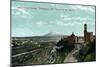 Tacoma, Washington, Aerial View of the Tacoma Gateway , Mt. Tacoma in Distance-Lantern Press-Mounted Art Print