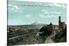 Tacoma, Washington, Aerial View of the Tacoma Gateway , Mt. Tacoma in Distance-Lantern Press-Stretched Canvas