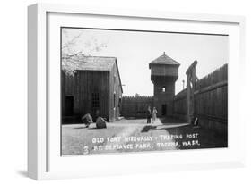 Tacoma, Washington - Defiance Point Park, Ft. Nisqually Trading Post-Lantern Press-Framed Art Print