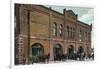 Tacoma, Washington - Exterior View of Fire Station on a Street-Lantern Press-Framed Art Print