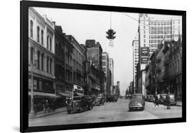 Tacoma, Washington - Northern View from Pacific Avenue-Lantern Press-Framed Art Print