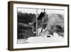 Tacoma, Washington - November 7, 1940 - Tacoma Narrows Bridge - Bridge Splashing in Water-Lantern Press-Framed Art Print