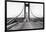 Tacoma, Washington - November 7, 1940 - Tacoma Narrows Bridge - Man on Bridge-Lantern Press-Framed Art Print