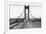 Tacoma, Washington - November 7, 1940 - Tacoma Narrows Bridge - Man on Bridge-Lantern Press-Framed Premium Giclee Print